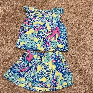 EUC size XS 2-3 Lilly Pulitzer skort set